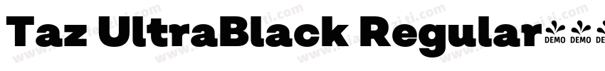 Taz UltraBlack Regular字体转换